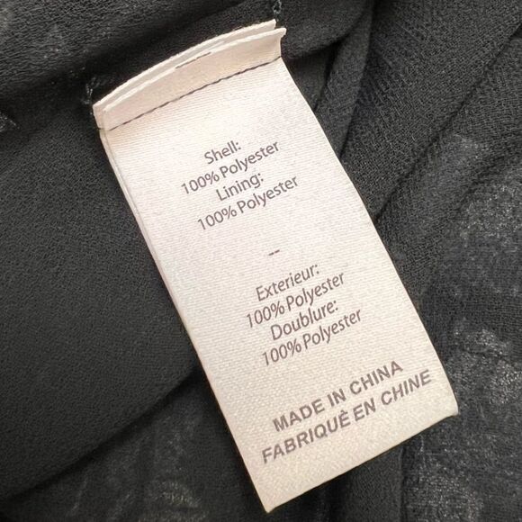 Cinq a Sept Harlie Floral Print Balloon Sleeve Dress in Slate Multi US 10 NEW - Picture 9 of 9